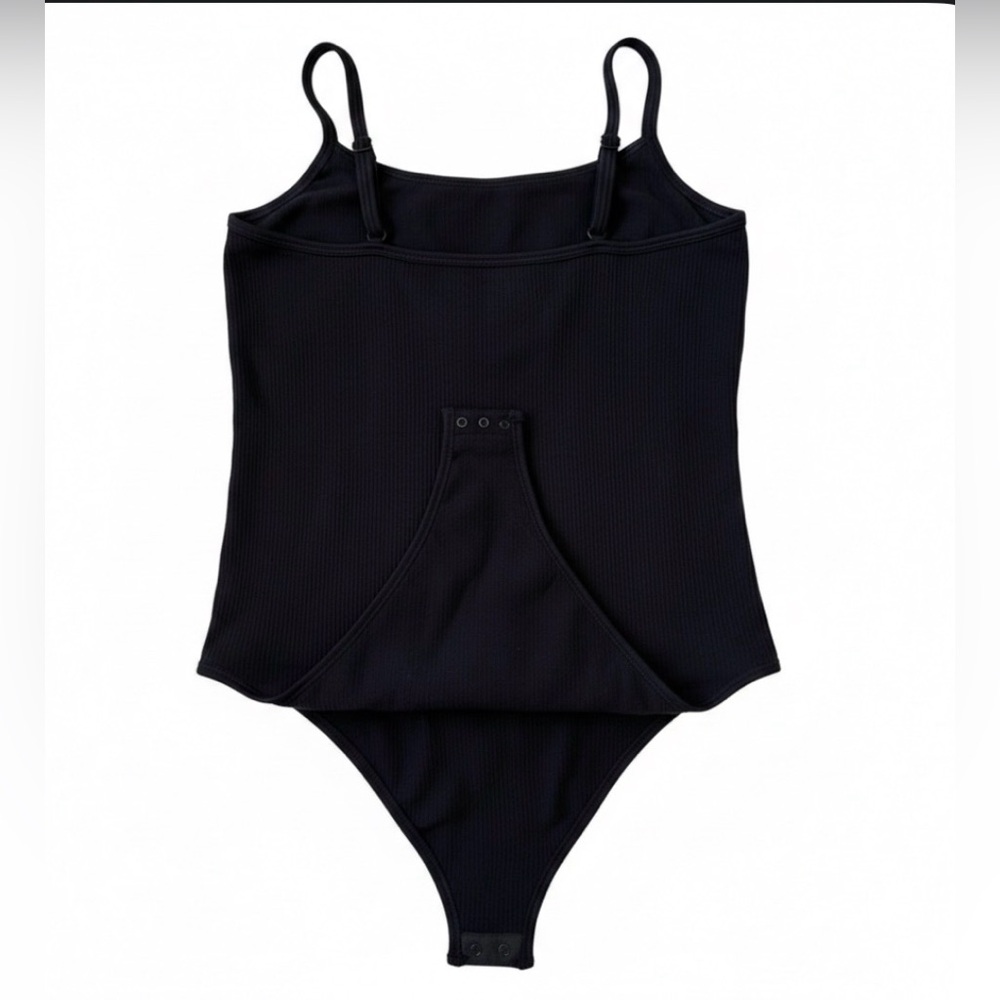 OQQ Women's 3 Piece Ribbed Yoga Bodysuits | Size L | Spaghetti Straps - Picture 3 of 6